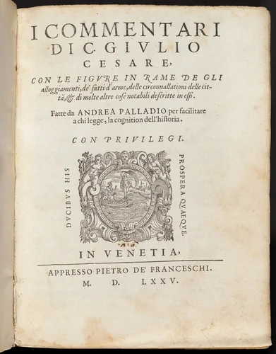 I Commentari di C. Giulio Cesare by Andrea Palladio, volume, 1575