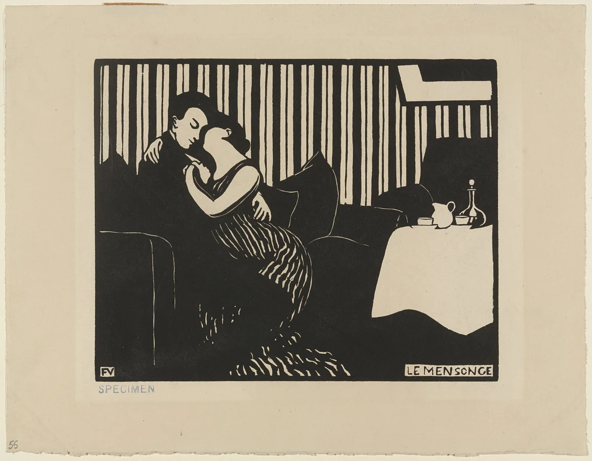 Intimacies (Intimités) by Félix Vallotton, print, 1897