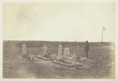 The Tombs of the Generals on Cathcart's Hill by Roger Fenton, photograph, 1855