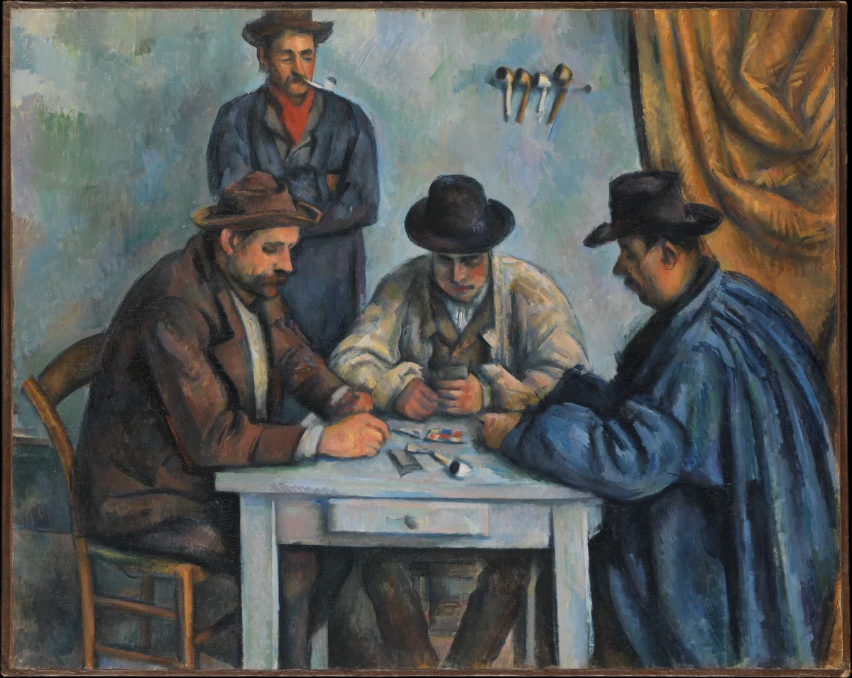 The Card Players by Paul Cézanne, painting, 1890-1892