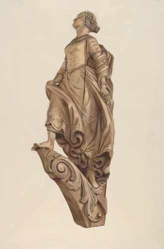Figurehead: Woman by Elizabeth Moutal, index of american design, 1935-1942