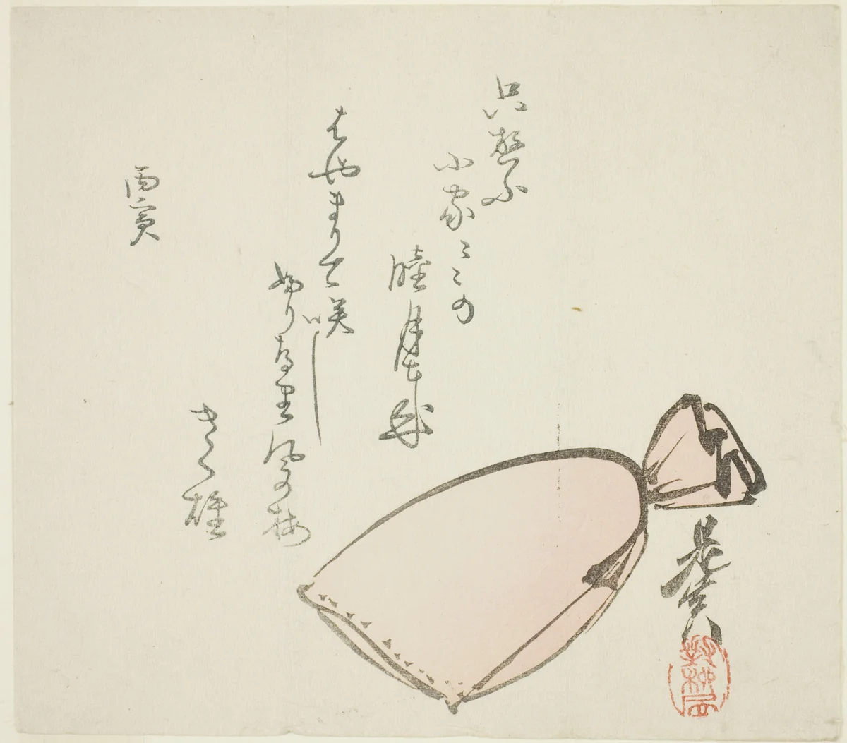 A bag by Shibata Zeshin (柴田是真), print, 1866