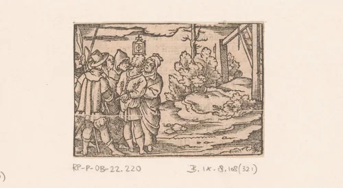 Fabel van de dief en zijn moeder by Virgilius Solis, print, 1566