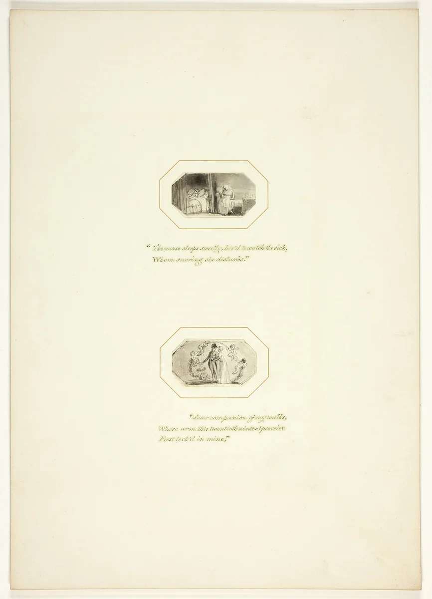 Study for a plate from The Task by Thomas Stothard, drawing, 1795-1805