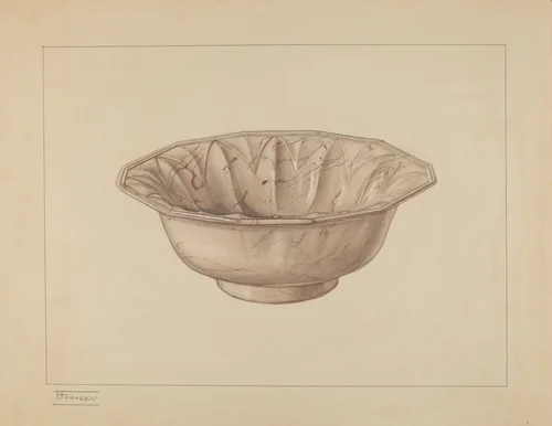 Wash Bowl by Frank Fumagalli, index of american design, 1937
