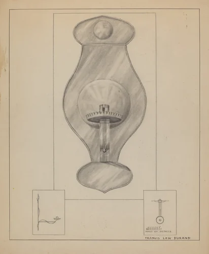 Wall Sconce by Francis Law Durand, index of american design, 1935-1942