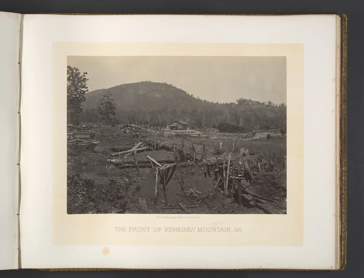 The Front of Kenesaw Mountain, Georgia by George N. Barnard, photograph, 1860-1869
