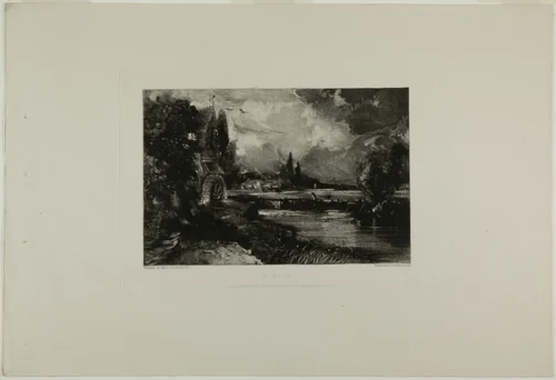 A Mill by David Lucas, print, 1830