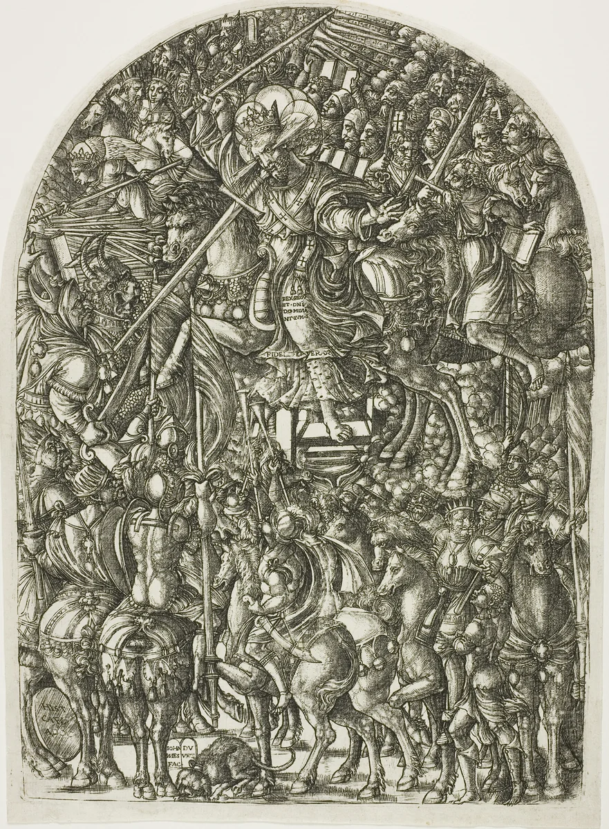 Christ at War with the Kings of the Earth by Jean Duvet, print, 1505-1570