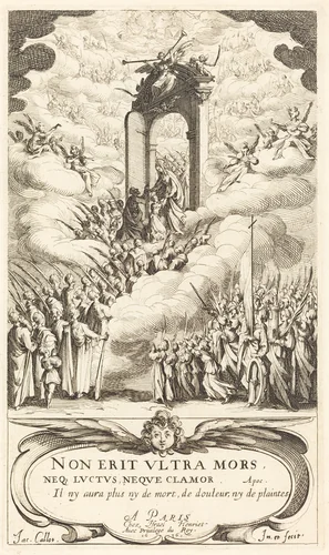 Frontispiece for "The Calendar of Saints" by Jacques Callot, print, 1636