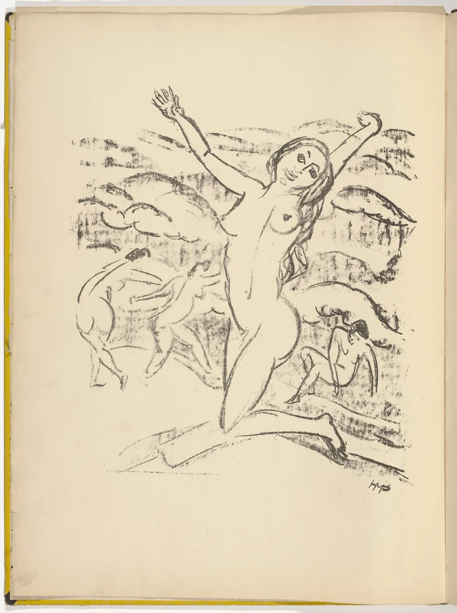 Die Samländische Ode (The Samland Ode) by Max Pechstein, illustrated book, 1918