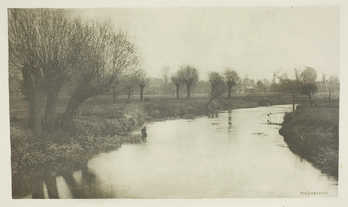 Stanstead from the Lea by Peter Henry Emerson, print, 1880-1888