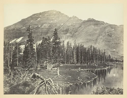 Lake at the Head of Bear River, Uintah Mountain by Andrew J. Russell, photograph, 1868-1869