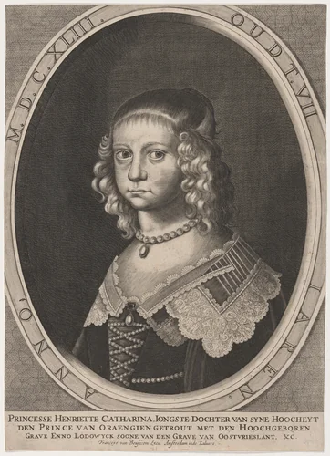 Princess Henriette Catharine of Orange by Unknown 19th Century, print, 1643