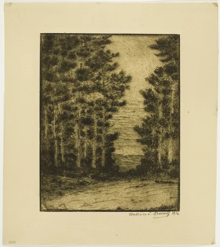 Landscape by Wallace DeWolf, print, 1916