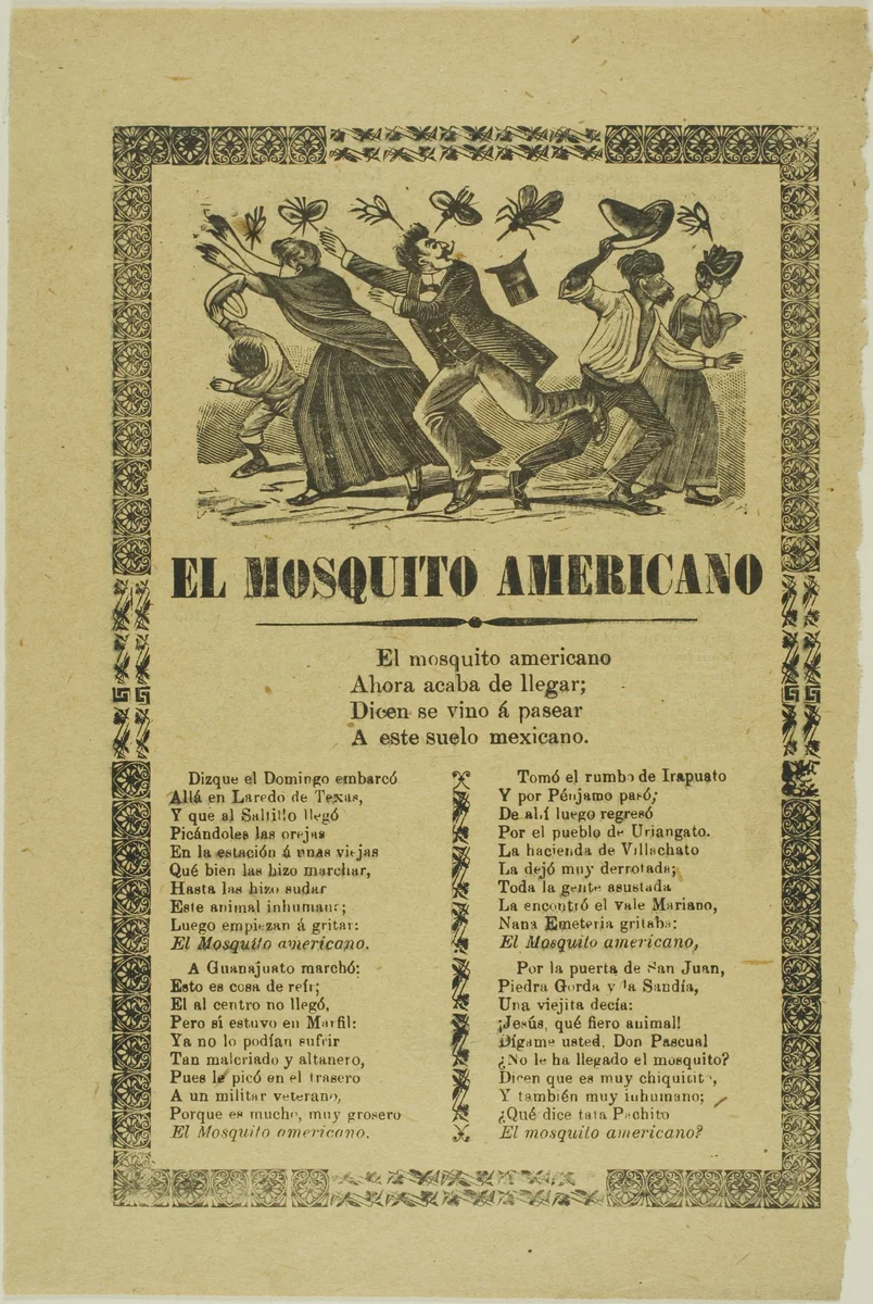 The American Mosquito by José Guadalupe Posada, print, 1872-1913