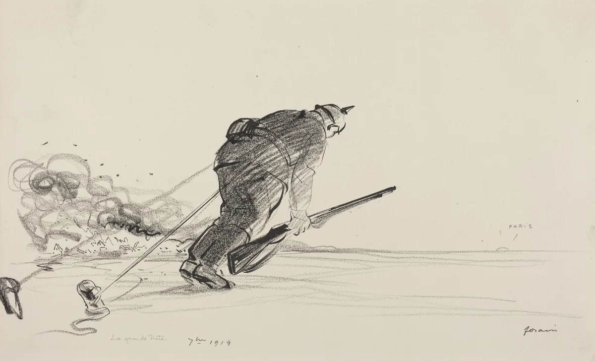 7me 1914 by Jean-Louis Forain, drawing, 1914-1919