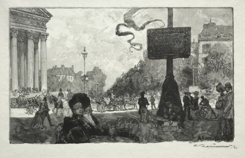 Coin de la Rue Royale by Auguste Louis Lepère, print, 1890