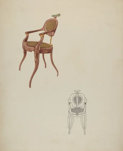 Dental Chair by Lucien Verbeke, index of american design, 1937