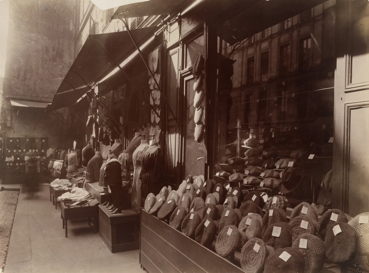 Rue Mouffetard by Eugène Atget, photograph, 1926