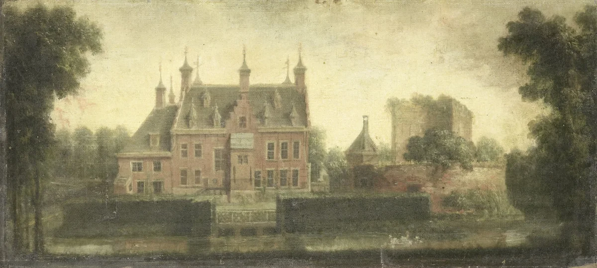 Castle of Nieuw Teylingen by Niels Rode, painting, 1785