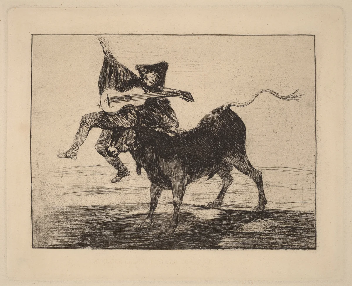 Dios se lo pague a vsted (May God Repay You) by Francisco Goya, print, 1804