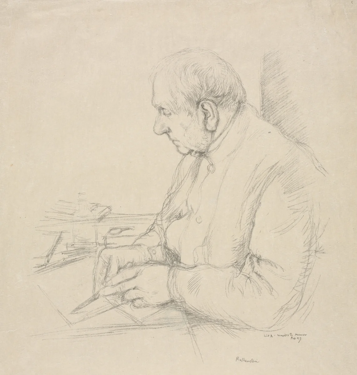 Sir Francis Seymour Haden by William Rothenstein, print, 1897