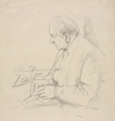 Sir Francis Seymour Haden by William Rothenstein, print, 1897