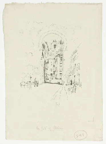 Gate of Elvira, Granada by Joseph Pennell, print, 1890-1900