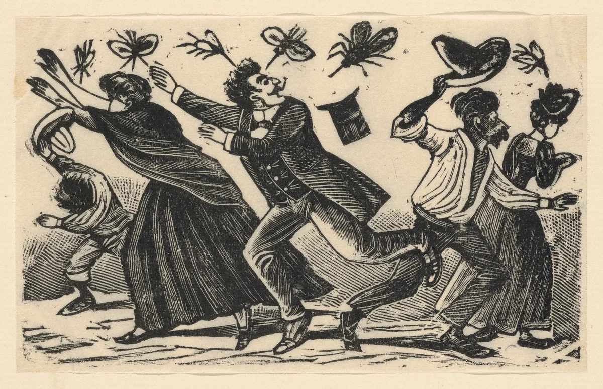 The American mosquito that just appeared in Mexico by José Guadalupe Posada, print, 1898-1908