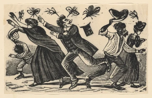 The American mosquito that just appeared in Mexico by José Guadalupe Posada, print, 1898-1908