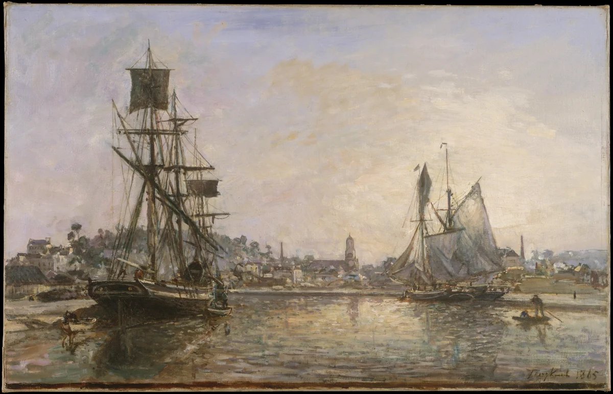 Honfleur by Johan Barthold Jongkind, painting, 1865