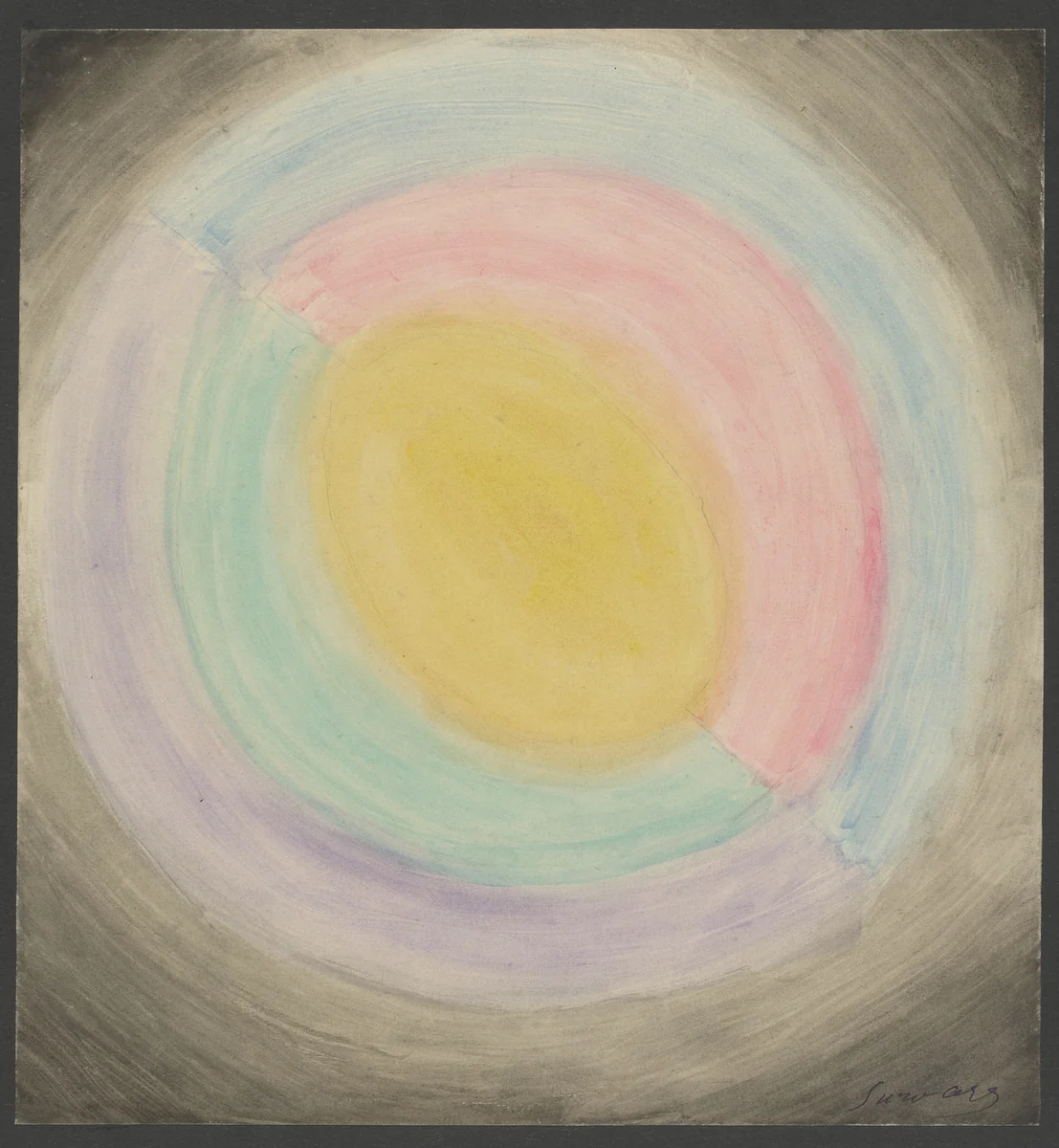Colored Rhythm: Study for the Film by Léopold Survage, drawing, 1913