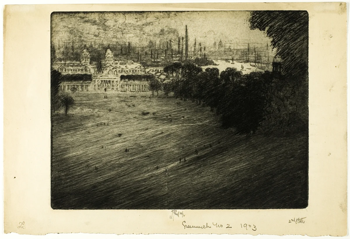 Greenwich Park, No. 2 by Joseph Pennell, print, 1906