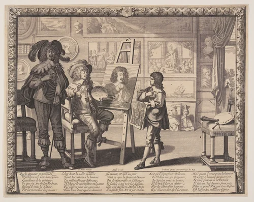 The Noble Painter by Abraham Bosse, print, 1637-1647