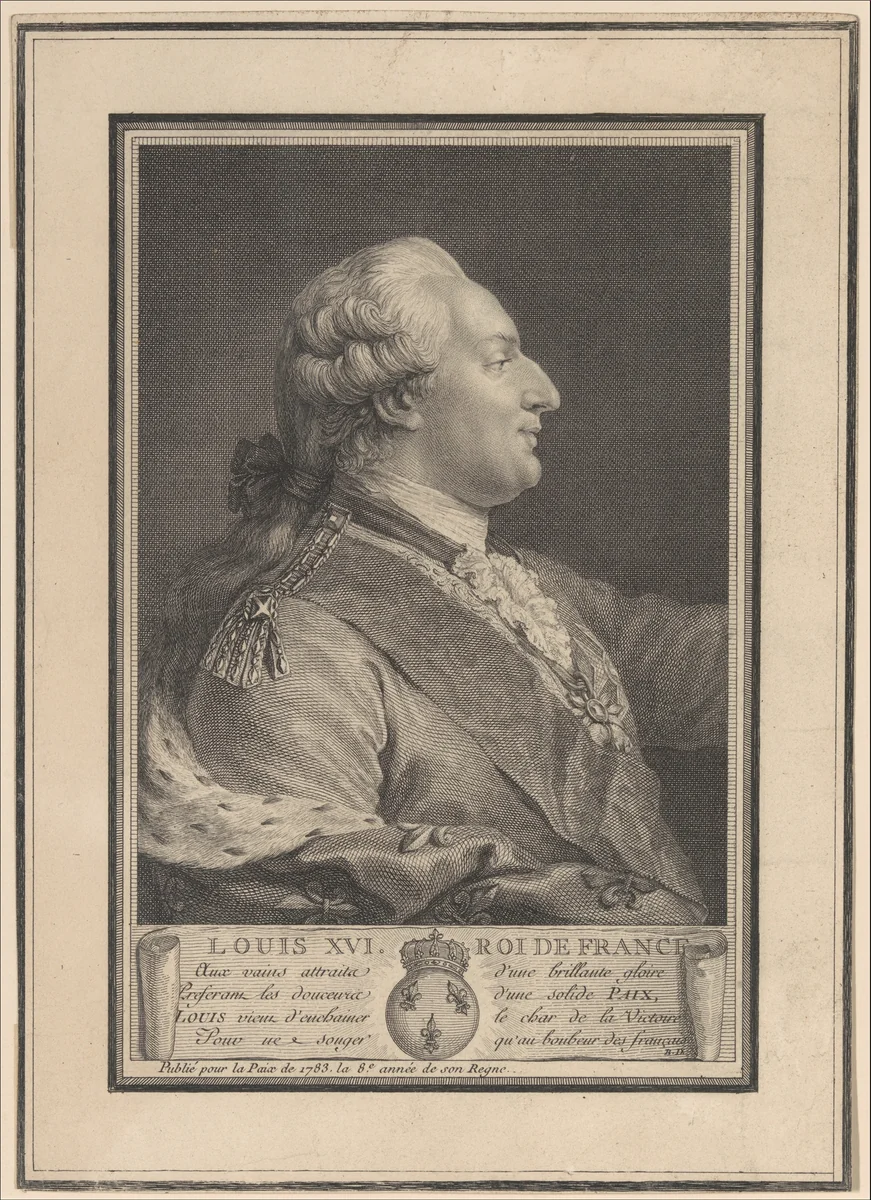 Louis XVI, King of France by anonymous, print, 1783