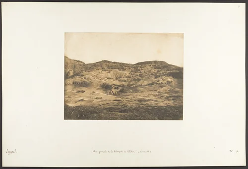 Vue générale de la Nécropole de Thèbes (Gournah) by Maxime Du Camp, photograph, 1849-1850