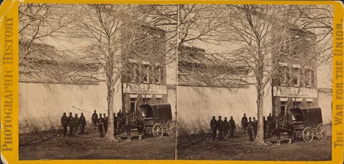 Slave Pen, Alexandria, Virginia by Brady & Co., photograph, 1862