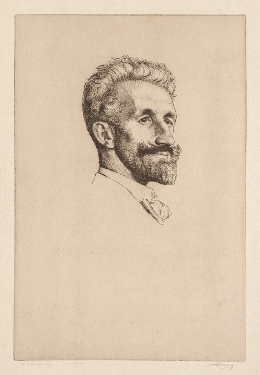 Robert Bontine Cunningham Graham by William Strang, print, 1898