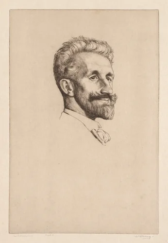 Robert Bontine Cunningham Graham by William Strang, print, 1898