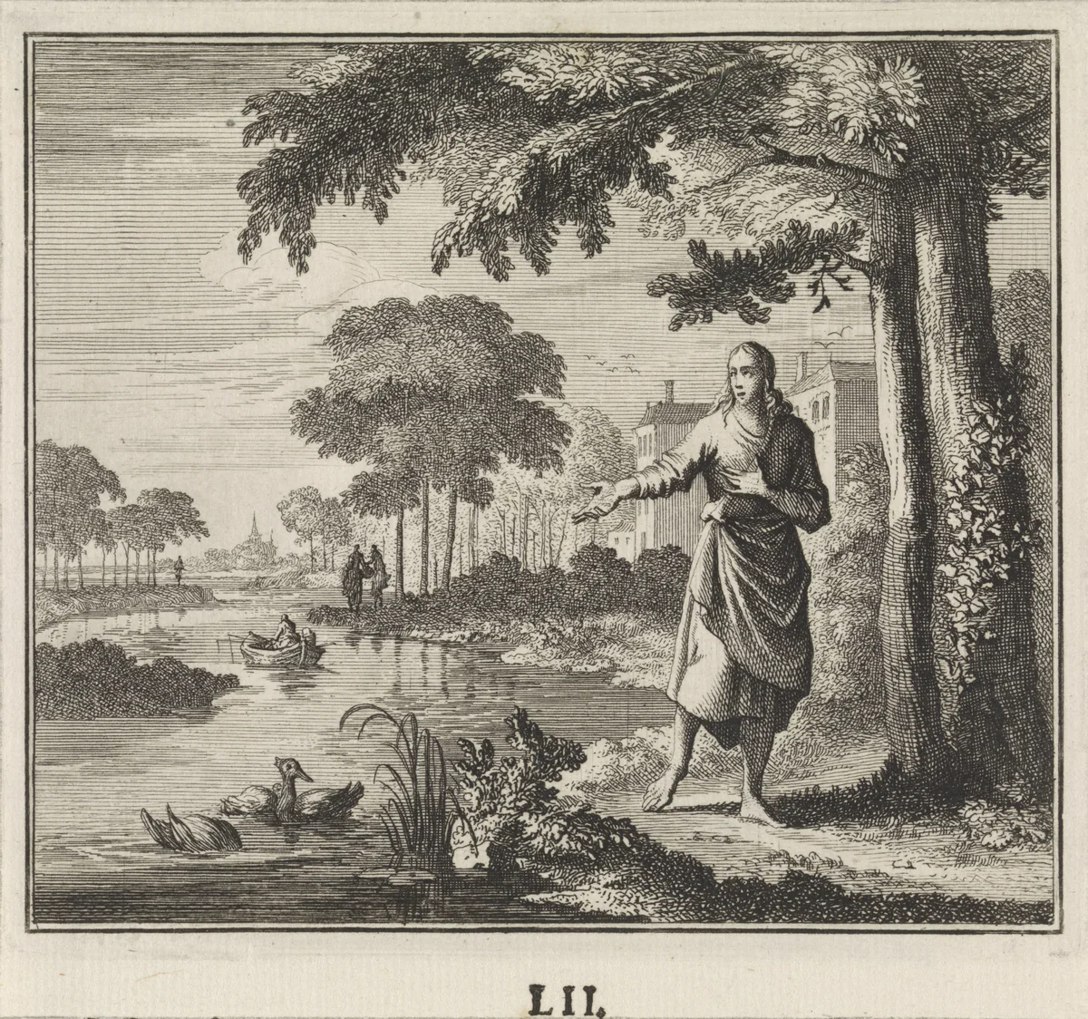 Embleem: warm weer by Caspar Luyken, print, 1695-1705