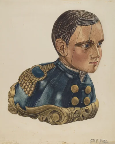 Pilot House Ornament by Mary E. Humes, index of american design, 1939