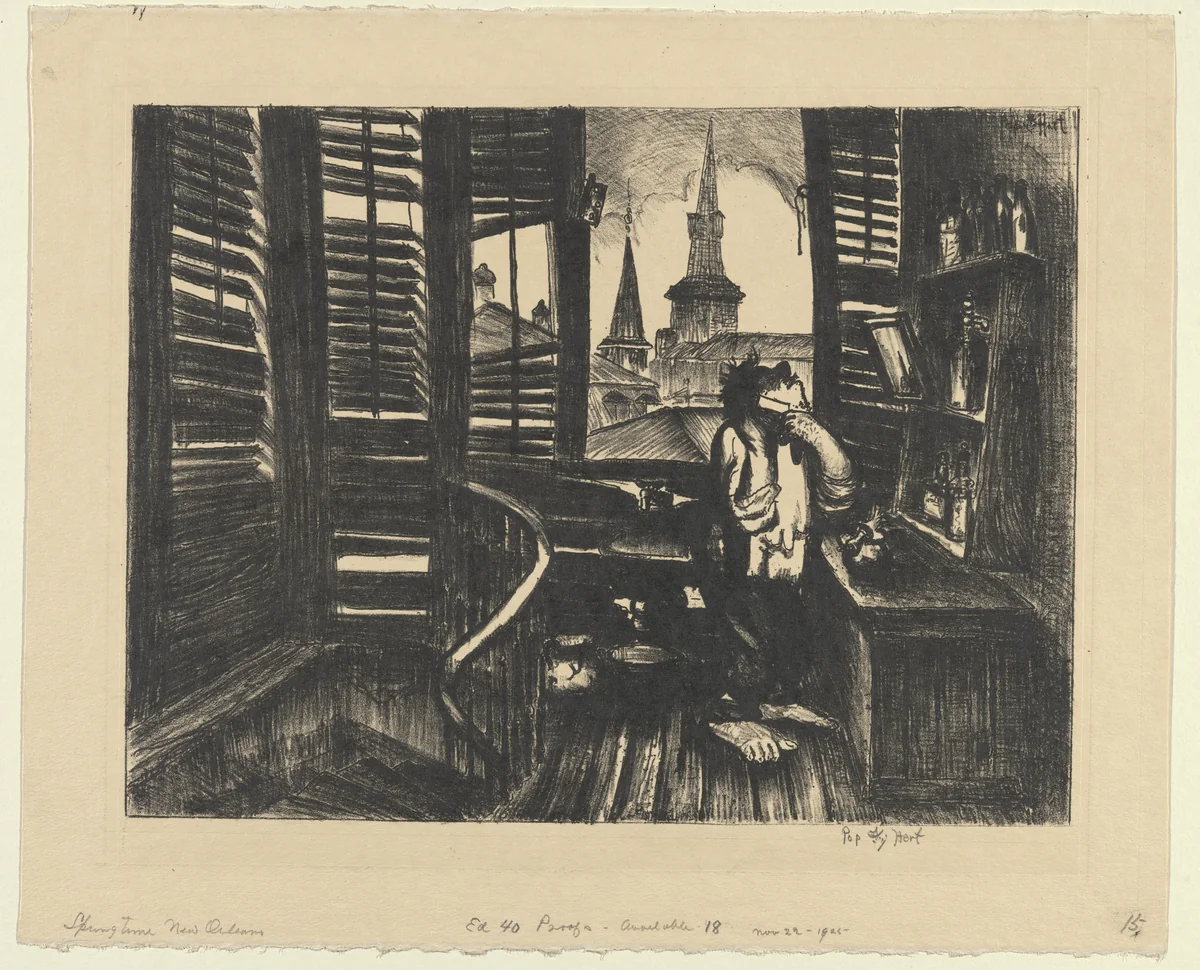Springtime, New Orleans by George Hart, print, 1925
