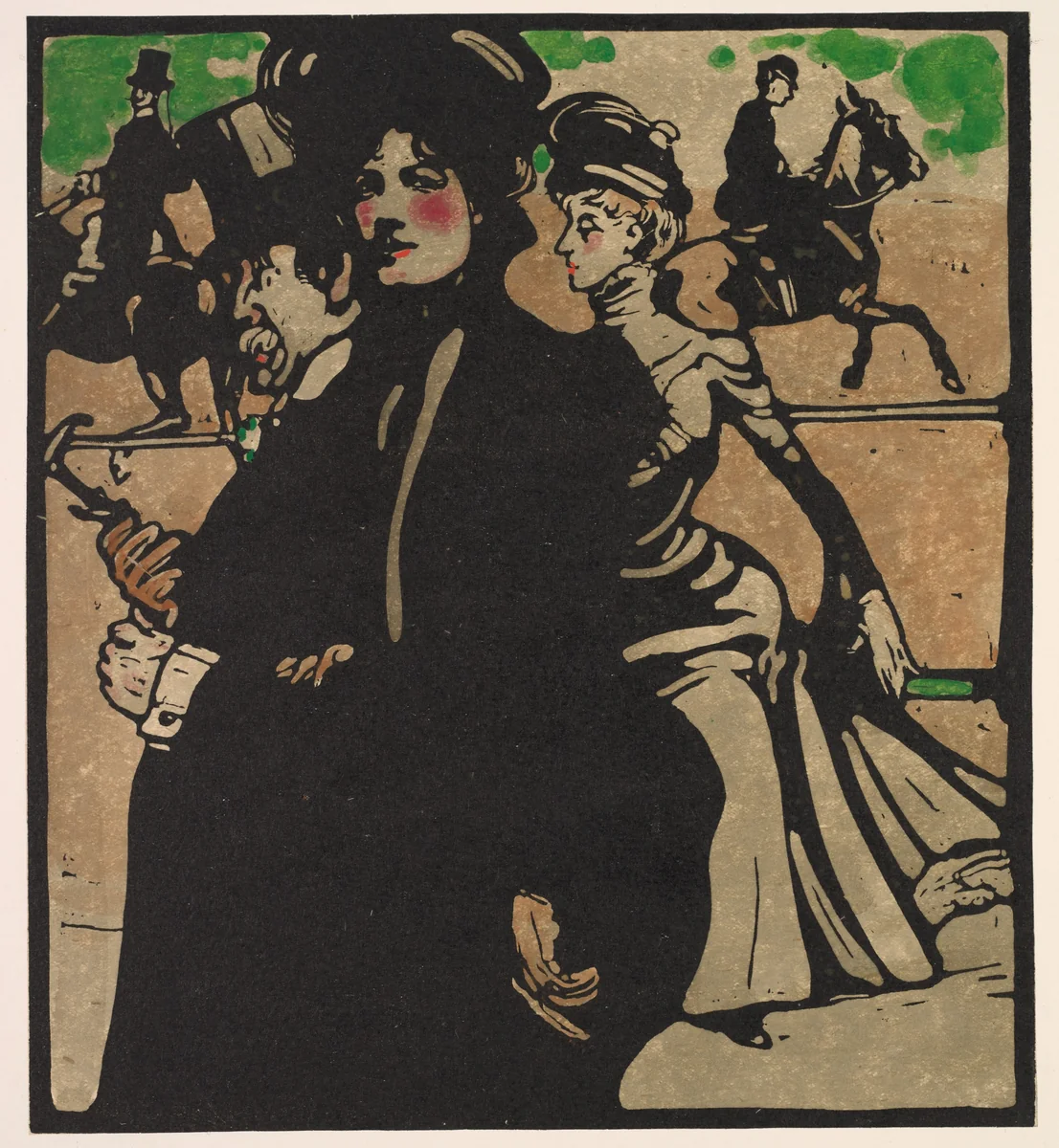 London Types: Lady by William Nicholson, print, 1898