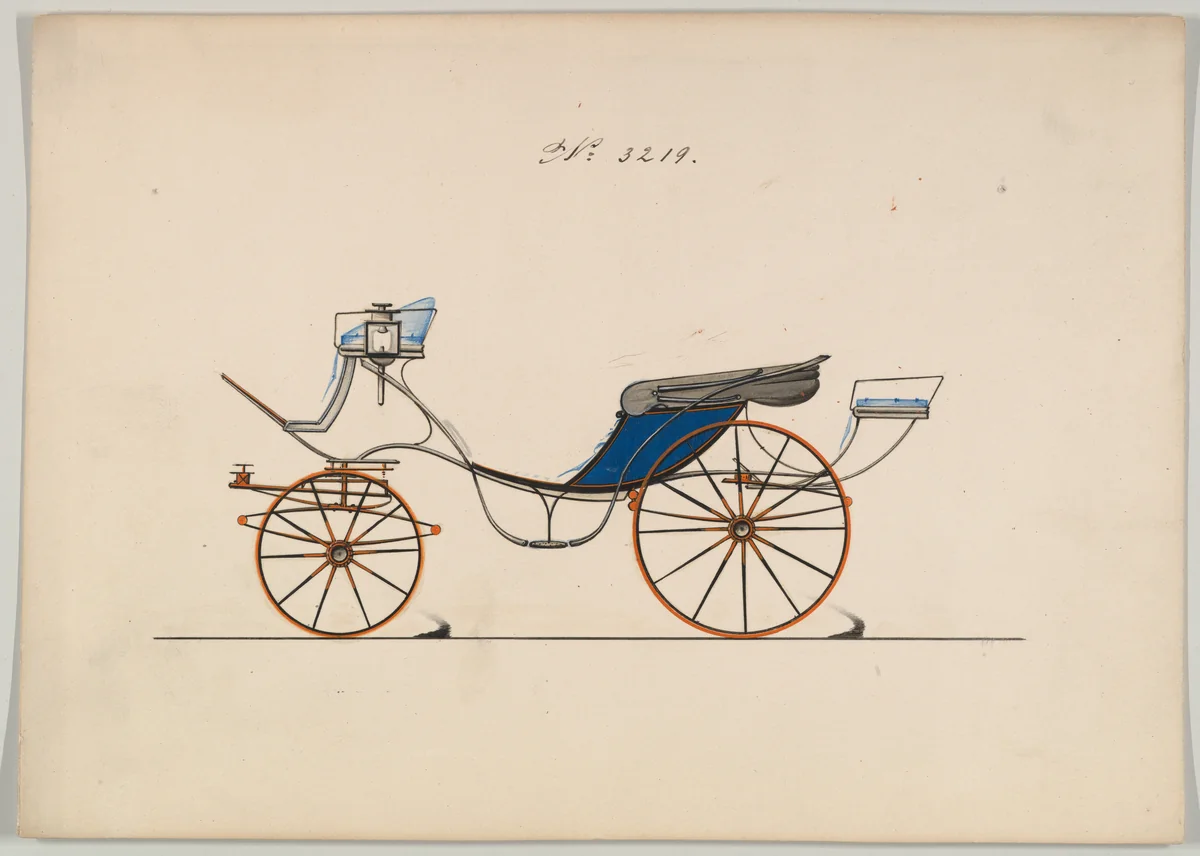 Cabriolet #3219 by Brewster & Co., drawing, 1876