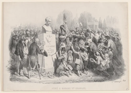 Dedicated to Madame Vve. Charlet by Hippolyte Bellangé, print, 1846