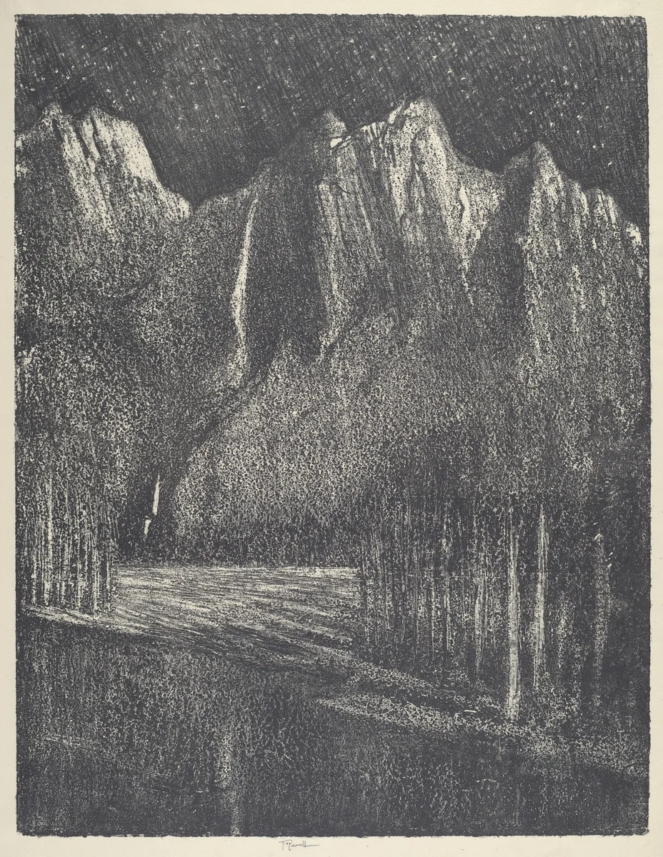 Night in the Yosemite by Joseph Pennell, print, 1912
