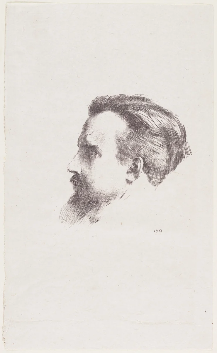 Maurice Denis by Odilon Redon, print, 1903