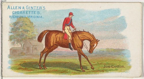 Joe Cotton, from The World's Racers series (N32) for Allen & Ginter Cigarettes by Allen & Ginter, print, 1888
