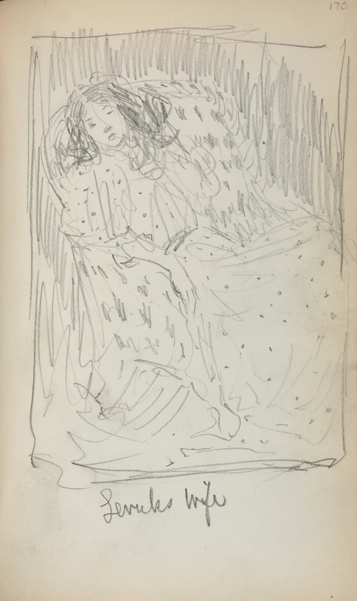 Italian Sketchbook: Levuk's Wife (page 170) by Maurice Prendergast, book, 1898-1899